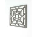 Teton Home Square Mirror Wall Decor - Grey WD-105